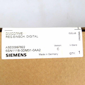 Simodrive 611 Regelungseinschub 6SN1118-0DM31-0AA2 Ver.C SIE