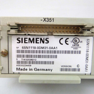 Simodrive 611 Regelungseinschub 6SN1118-0DM31-0AA1 Ver.C GEB