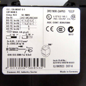 Siemens Koppelrelais 3RS1800-2AP00 OVP