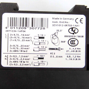 Siemens Schütz 3RT1034-1AP04 230V/50Hz OVP