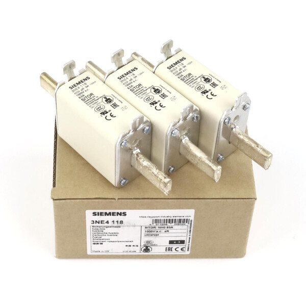Siemens Sitor Sicherungseinsatz 3NE4 118 (3Stk.) OVP