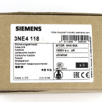 Siemens Sitor Sicherungseinsatz 3NE4 118 (3Stk.) OVP