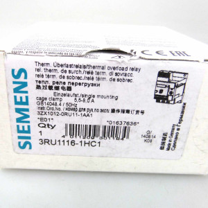 Siemens Überlastrelais 3RU1116-1HC1 OVP