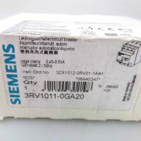 Siemens Leistungsschalter 3RV1011-0GA20 OVP