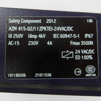 SCHMERSAL Sicherheitszuhaltung AZM 415-02/11ZPKTEI 24VAC/DC 101186306 OVP