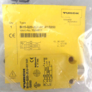 Turck induktiver Sensor Bi15-Q20-2LU-H1141/S950 1534611 OVP