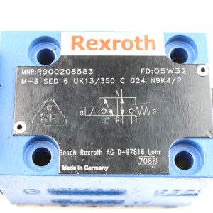 Rexroth Wege-Sitzventil M-3 SED 6 UK13/350 C G24 N9K4/P R900208583 NOV