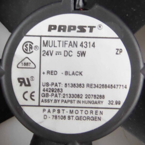 papst Lüfter 4314 24V GEB
