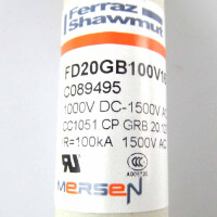 Ferraz-Shawmut/Mersen Sicherung FD20GB100V16T 1000VDC-1500VAC 16A NOV