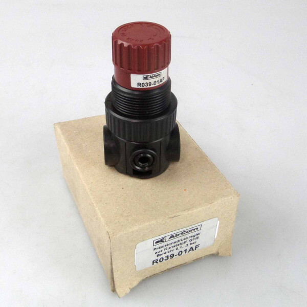 AirCom Präzisionsdruckregler R039-01AF 0,1-2bar OVP