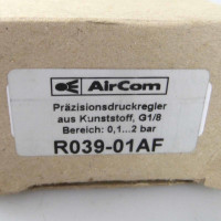 AirCom Präzisionsdruckregler R039-01AF 0,1-2bar OVP