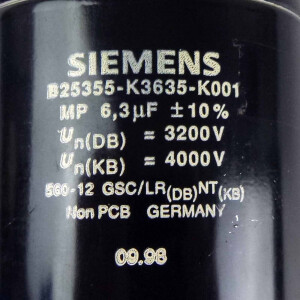 Siemens Kondensator B25355-K3635-K001 NOV