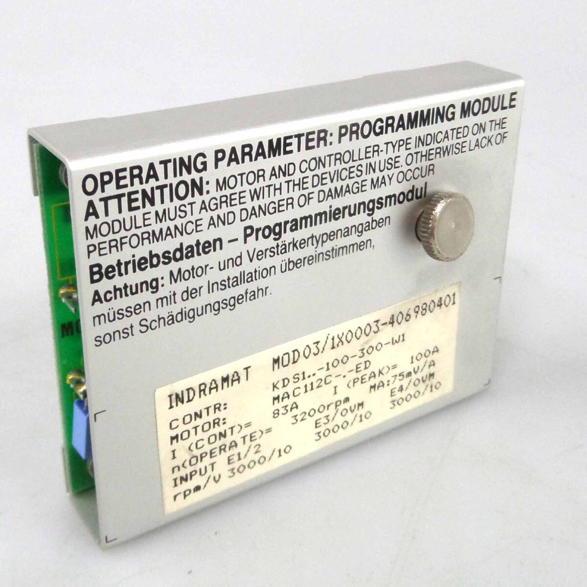 INDRAMAT Programmiermodul MOD03/1X0003-406980401 GEB