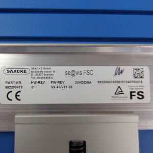 SAACKE Brennersteuerung se@vis FSC BAC-60-0-AB-0-50-0-0-Z-0-0 7-8394-40 BA-00-01 GEB