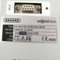 SAACKE Brennersteuerung se@vis FSC ECC-60-0-AA-20-50-0-0-C-30-30 7-8394-40 EC-00-01 GEB