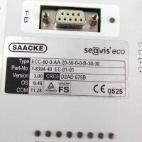 SAACKE Brennersteuerung se@vis FSC ECC-60-0-AA-20-50-0-0-B-30-30 7-8394-40 EC-01-01 GEB