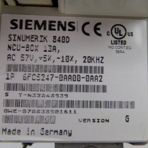 Siemens Sinumerik 840D NCU-Box 6FC5247-0AA00-0AA2 Vers.G GEB