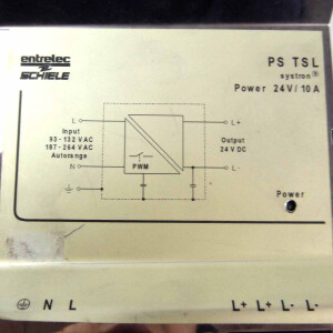 Schiele entrelec Power Supply PS TSL systron 2.423.415.00 24V/10A GEB
