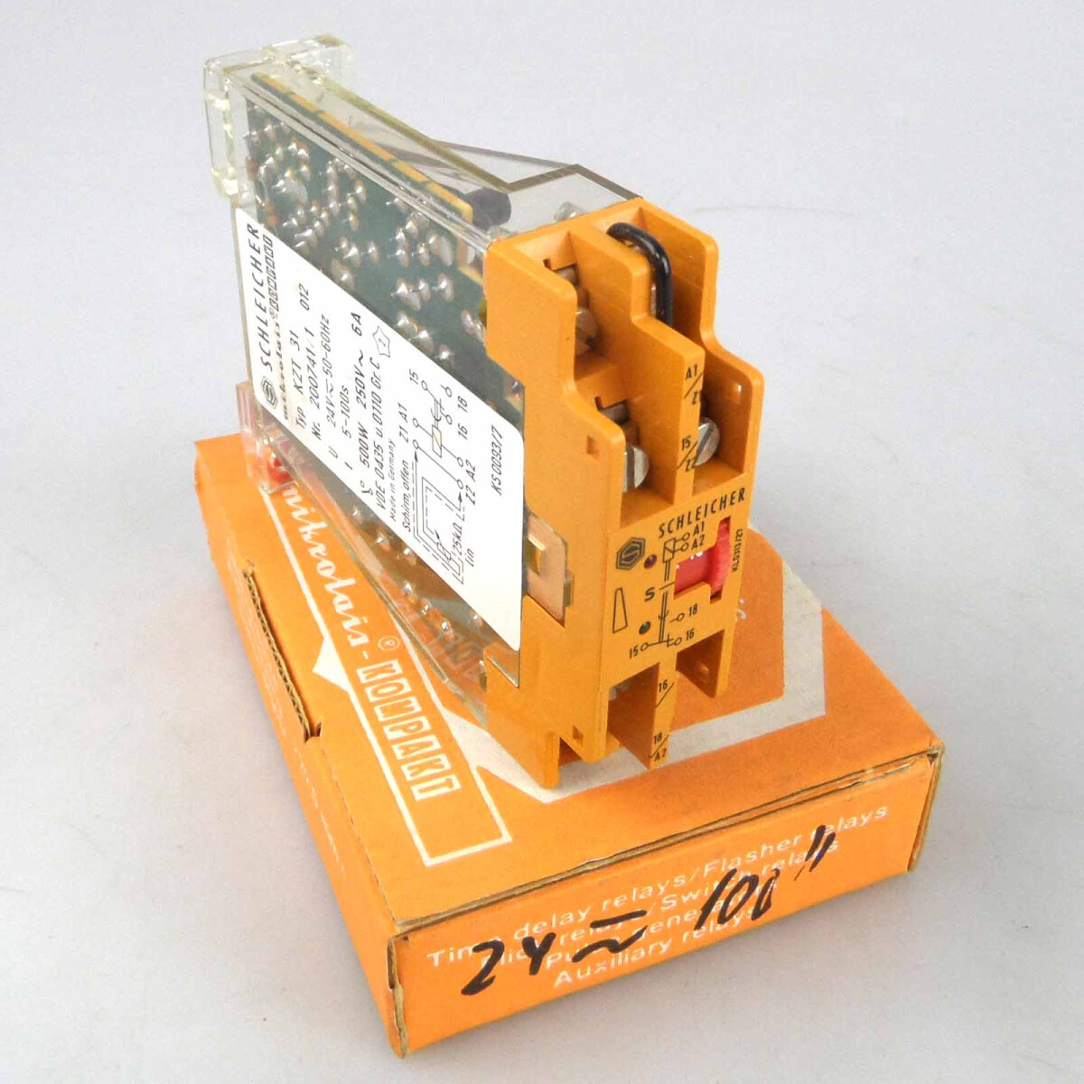 SCHLEICHER Zeitrelais KZT31 200741/1 t=5-100s OVP