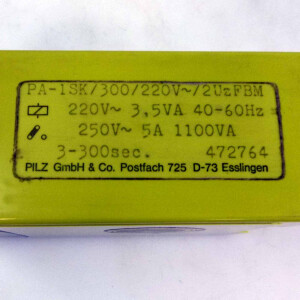 Pilz Sicherheitsrelais PA-1SK/300/220V~/2UzFBM 472764 GEB