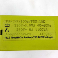 Pilz Sicherheitsrelais PA-1NK/ 600s/ FBM:10K 445965 GEB