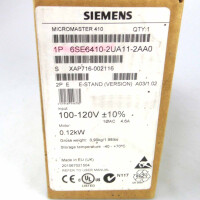 Siemens Micromaster 410 6SE6410-2UA11-2AA0 E-Stand:A03/1.02 OVP