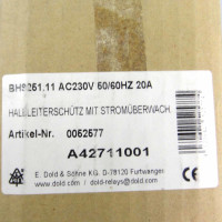 E.Dold & Söhne KG Halbleiterschütz BH9251.11 0052577 230V OVP