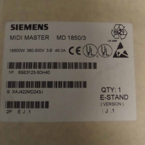 Siemens Midimaster MD1850/3 6SE3123-5DH40 E-Stand:J.1 OVP