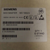 Siemens Midimaster MD1850/3 6SE3123-5DH40 E-Stand:J.1 OVP