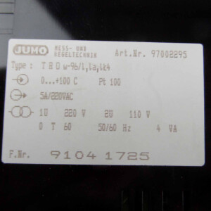 JUMO Temperaturregler LAN T TROw-96/l,la,lk4 97002295 GEB