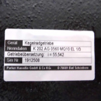 Parker AC-Servomotor AC M2n 0320-4/2-3-G6 + Kegelradgetriebe K202AG0560MQ10EL1/3 OVP