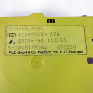 Pilz Zeitrelais ZBN/FB:470K 653250 NOV