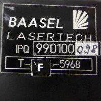 Baasel Lasertech IPQ 990100098 T-F-5968 GEB