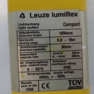 Leuze Lichtvorhang lumiflex Compact Sender CT30-1050 + Empfänger CR30-1050 GEB