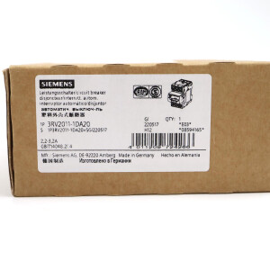 Siemens Leistungsschalter 3RV2011-1DA20 OVP