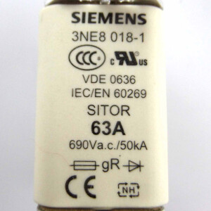 Siemens Sitor Sicherungseinsatz 3NE8 018-1 (3Stk.) OVP