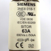 Siemens Sitor Sicherungseinsatz 3NE8 018-1 (3Stk.) OVP