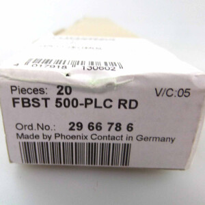 Phoenix Contact Endlossteckbrücke FBST 500-PLC RD 2966786 (20Stk.) SIE