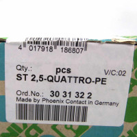 Phoenix Contact Schutzleiter-Reihenklemme ST 2,5-QUATTRO-PE 3031322 (39Stk.) OVP