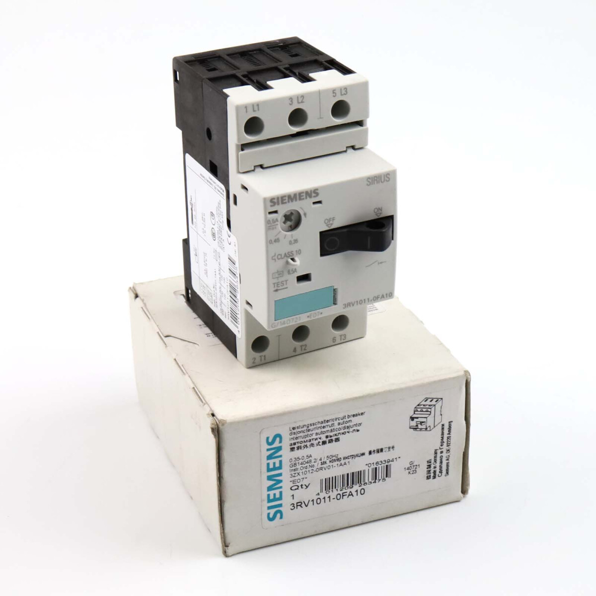 Siemens Leistungsschalter 3RV1011-0FA10 OVP