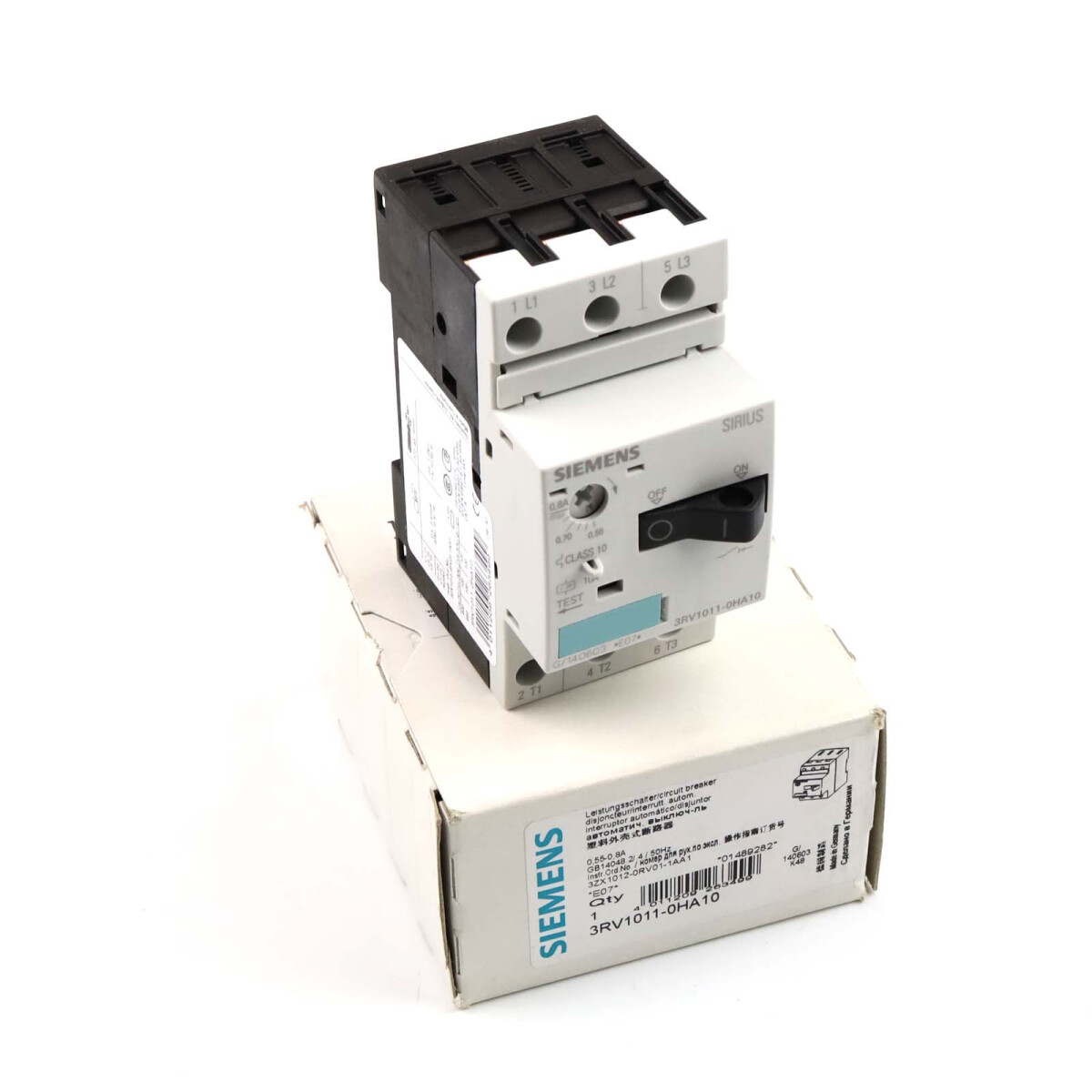 Siemens Leistungsschalter 3RV1011-0HA10 OVP