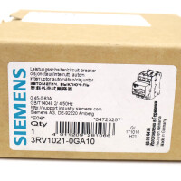 Siemens Leistungsschalter 3RV1021-0GA10 OVP