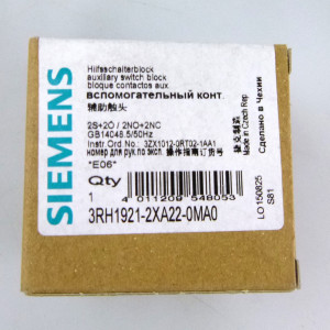 Siemens Hilfsschalterblock 3RH1921-2XA22-0MA0 OVP
