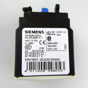 Siemens Hilfsschalterblock 3RH1921-2XA22-0MA0 OVP