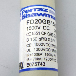 Ferraz-Shawmut/Mersen Sicherung FD20GB150V0,8T 1500VDC 0,8A NOV