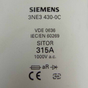 Siemens Sitor Sicherungseinsatz 3NE3 430-0C NOV