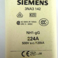 Siemens Sitor Sicherungseinsatz 3NA3 142 (3Stk.) OVP