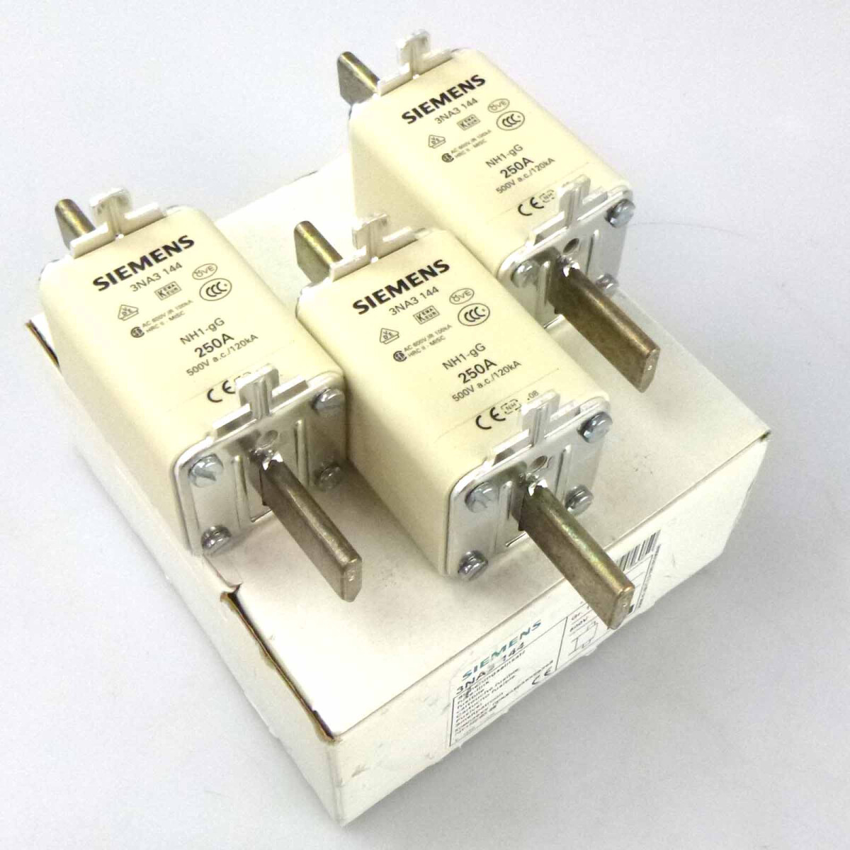 Siemens Sitor Sicherungseinsatz 3NA3 144 (3Stk.) OVP