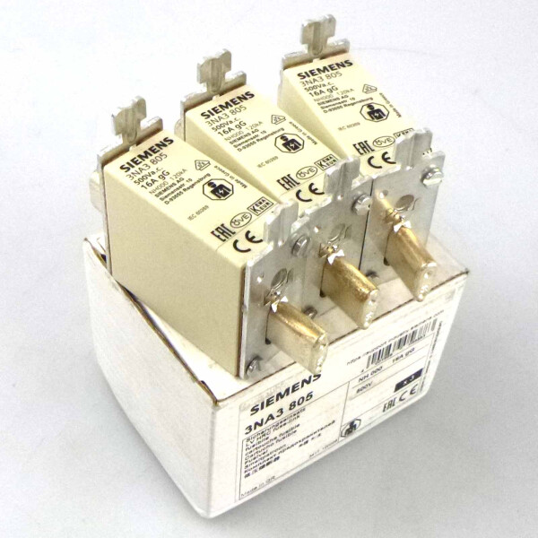 Siemens Sitor Sicherungseinsatz 3NA3 805 (3Stk.) OVP