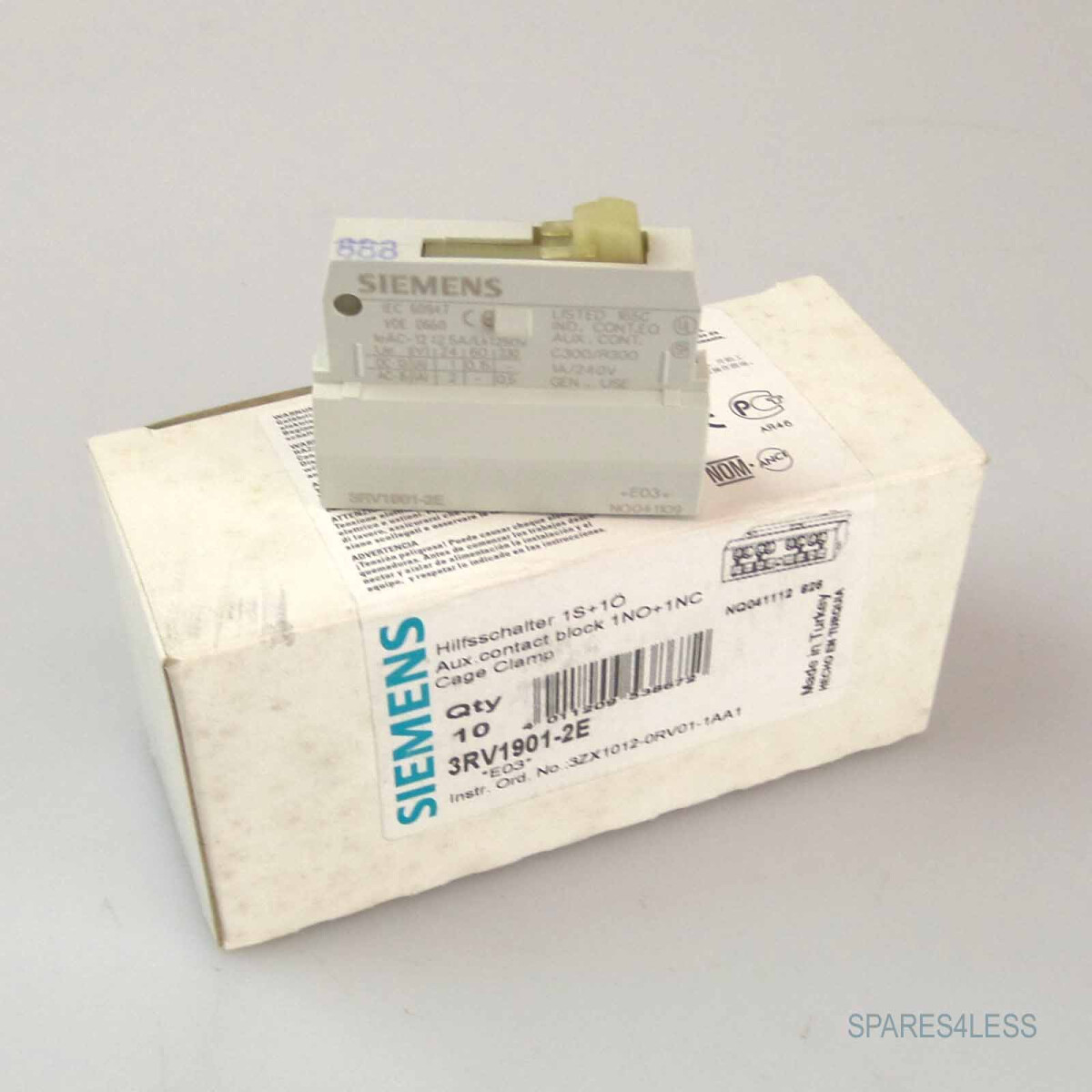 Siemens Hilfsschalter 3RV1901-2E (8Stk.) OVP